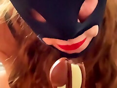 Cum On Eastern Bunny Blowjob, Cumshot, Cum Eating With Chocolate With Bunny Cum