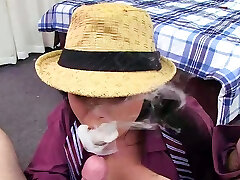 Strokies Holly West smokes desi asctres and strokes cock