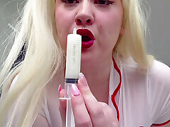 nurse uses donated seed to self impregnate