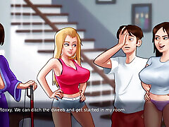 Jenny and Roxxy Cheerleaders Training Summertime Saga Gameplay