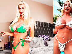 piękna blondynka brittany andrews masturbuje się w bikini!