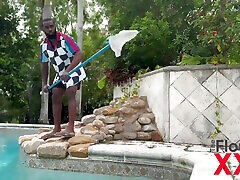 She Wants the Pool Guy Bad: Krissy indian aunty in open and Ace Bigs