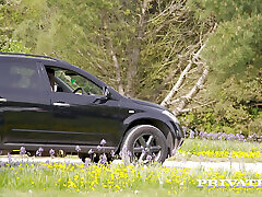Lina Luxa gets her car fixed and a big cock
