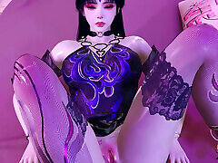 3D Big Boobs Asian Cosplay Slut Have a Hardcore Foot Job Sex