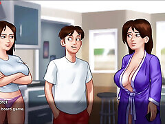 Sexy roommate Jenny getting nude showing her ts whore get fucked boobs, bree bella xvideos Tits Slut teasing - Summertime Saga 09