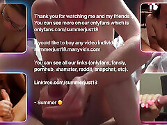 Amateur Redhead Has Fun Giving A Long Edging Handjob Until He Shoots His Load On Her Hands So She Can Rub It On Her Body