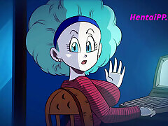 Bulma From Dragon Ball Z Suck Cock With Passion Parody Anime