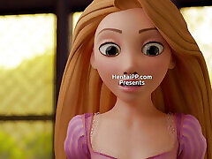 Long-Haired Beauty Takes Control: Rapunzel&039;s Sensual Cowgirl & Deep Throat Fantasy