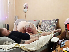 I love it when my mother-in-law gives a blowjob and sucked every last drop of cum out of my dick