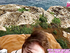German User meet and fuck tourist teen at the mallorca beach