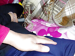 ! He dares to touch my pussy! I couldn&039;t stand to see my cameltoe in gym shorts