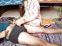 Desi bhabhi romantic footjob before fucked by her husband. Desi bhabhi fuck vedio.