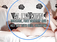 The Guy Oils up His Juicy MILF, Gives Her a Foot paak mira Massage, and Then Fucks Her Hard and Cums in Her Mouth