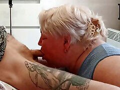 wife watches as neighbor sucks my dick and swallows cum