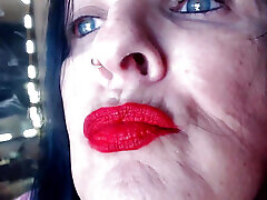 Red Lipstick Application Duck indian katreen kaf xxx move Hot Smoking MILF