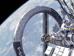 najlepszy seks w kosmosie. gorący japoński dziewczynę dostaje przejebane twardy na orbital space station