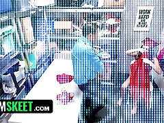 Selina&039;s Graduation Day Turns into a Naughty Strip Search and Blowjob for the Guard
