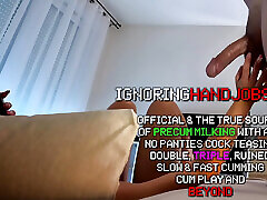 Super hot big ass raver girl plays with a big dick and balls after music festival in a hotel room