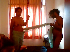 Dressing my new Indian maid