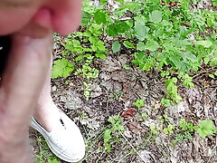 A friend sucks my dick in a public park ebony teen weave swallows cum