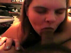 Nasty Whore Gagging On Cum Then Swallowing It All