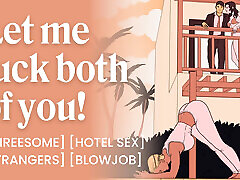 ASMR Audio Porn: FFM Threesome Hotel Sex with Two Girls Fucking One Lucky Guy - Erotic Audio Story for Women