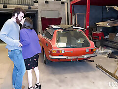 katerina lyner & amp; eros lyner cazzo in un garage