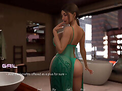Stepsister having some fun with landlord at night