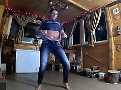 Face-fucking and Cum Play While Wearing Tight Jeans 284
