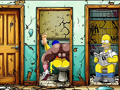 Slutty Cuckold Wife COMPILATION. Cartoon, Simpson Parody