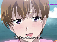 Beach Sluts Exposed, Fucked Loud in the Public Beach Cabin - Hentai AnimeENG Sub