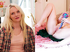 Ersties - Blonde gamer gets tentacle in her fantasy outfit