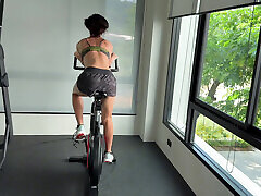 training in the gym. do you want the same but without clothes?