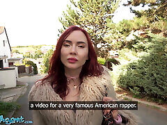 Public Agent - Latvian redhead POV blowjob after public pick up she cums riding thick cock