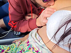 Amateur Wife Goes Car Dogging. Picks up Strange Guy in Fuck and Cum Inside Her Pussy