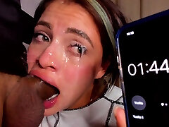 Filthy Deep-Throat Queen – Gagging & Sloppy BJ to the Max!