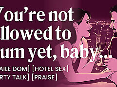 ASMR Audio Porn: Male Dom Edges Her with a Remote Toy in Public and They Have Hotel Sex Afterwards - Erotic Audio for Women