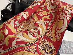 Beautiful Silk Headscarves Fashion Show, JOI, Lady Victoria Valente