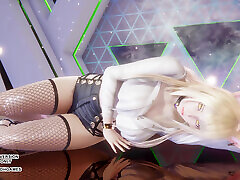 mmd hyolyn-layin & 039; faible ahri chaud ligue de danse kpop des légendes hentai