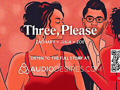 ASMR Audio Porn: First Time FFM Threesome with Pussy Worship and Sex in a Hotel Room - Erotic Audio for Women