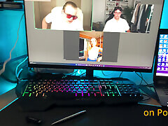 POV: She Couldn&039;t Me While I Was Streaming - Got Her Throat Fucked Under the Desk