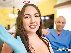 Shake the Snake - A Busty BBW Cosplaying as a Nurse in women hidden cam Hard