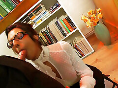 Lou Charmelle an uninhibited brunette woman gets her pussy