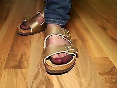 Nylons & Tight new bajaj bf - Dangling in Classic Sandals
