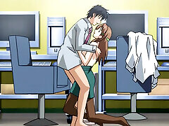 Workplace Lust: The Perv Boss and His Busty Secretary - Anime Hentai, Eng Sub