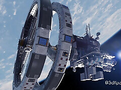 Nexus-3: In my orbit. Sexy busty blonde has best sex in a space station