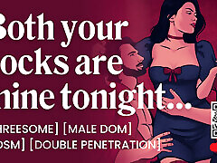 big ballk coc xxx Audio Porn: MMF Threesome with BDSM, Double Penetration & Cock Sharing - Erotic Audio for Women