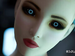 Nexus-3 Kryon Backdoor. Best sex with female android in sci-fi corridor