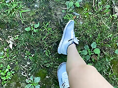 OutDoor Dirty Shoes sex dengan pemandu suara Smelling