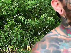 Young amateur caught red-handed with tattooed